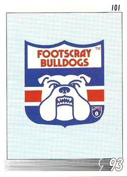 1993 Select AFL #101 Logo Front